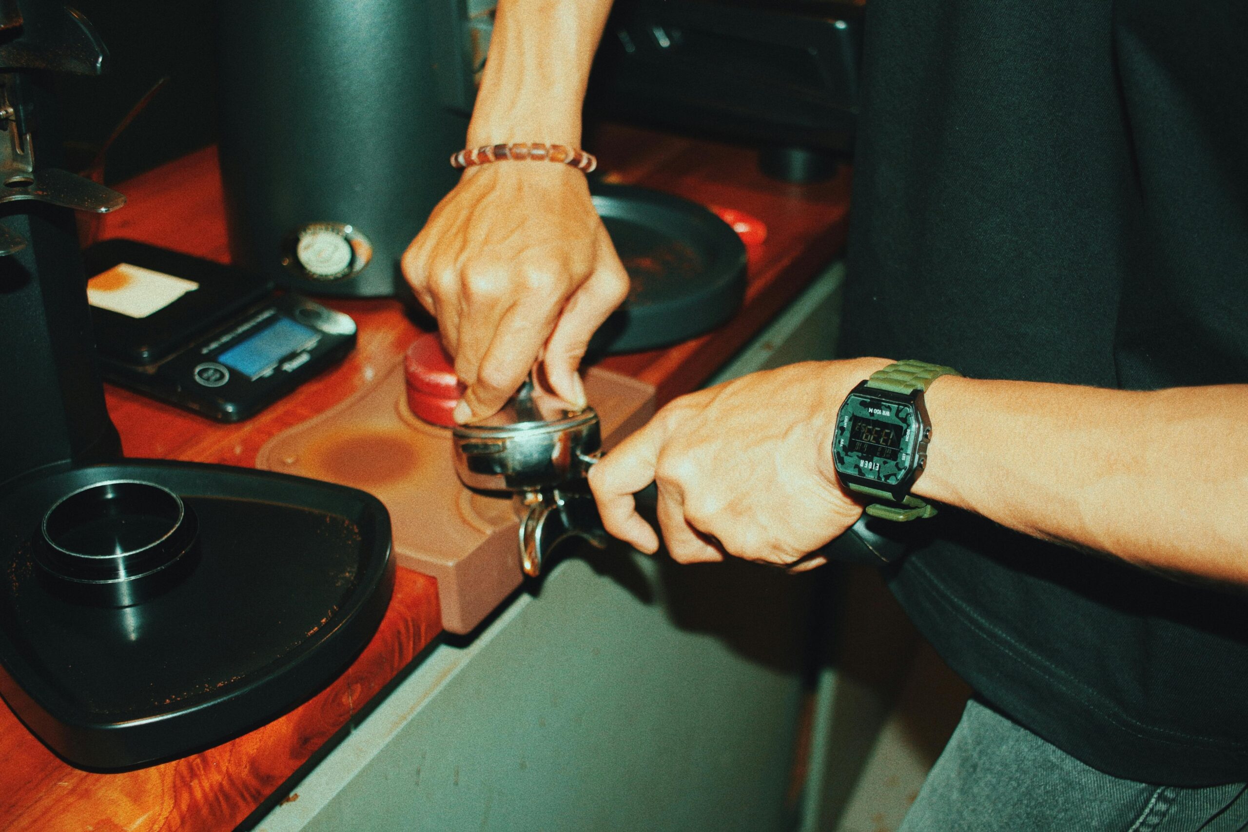 coffee machine closeup