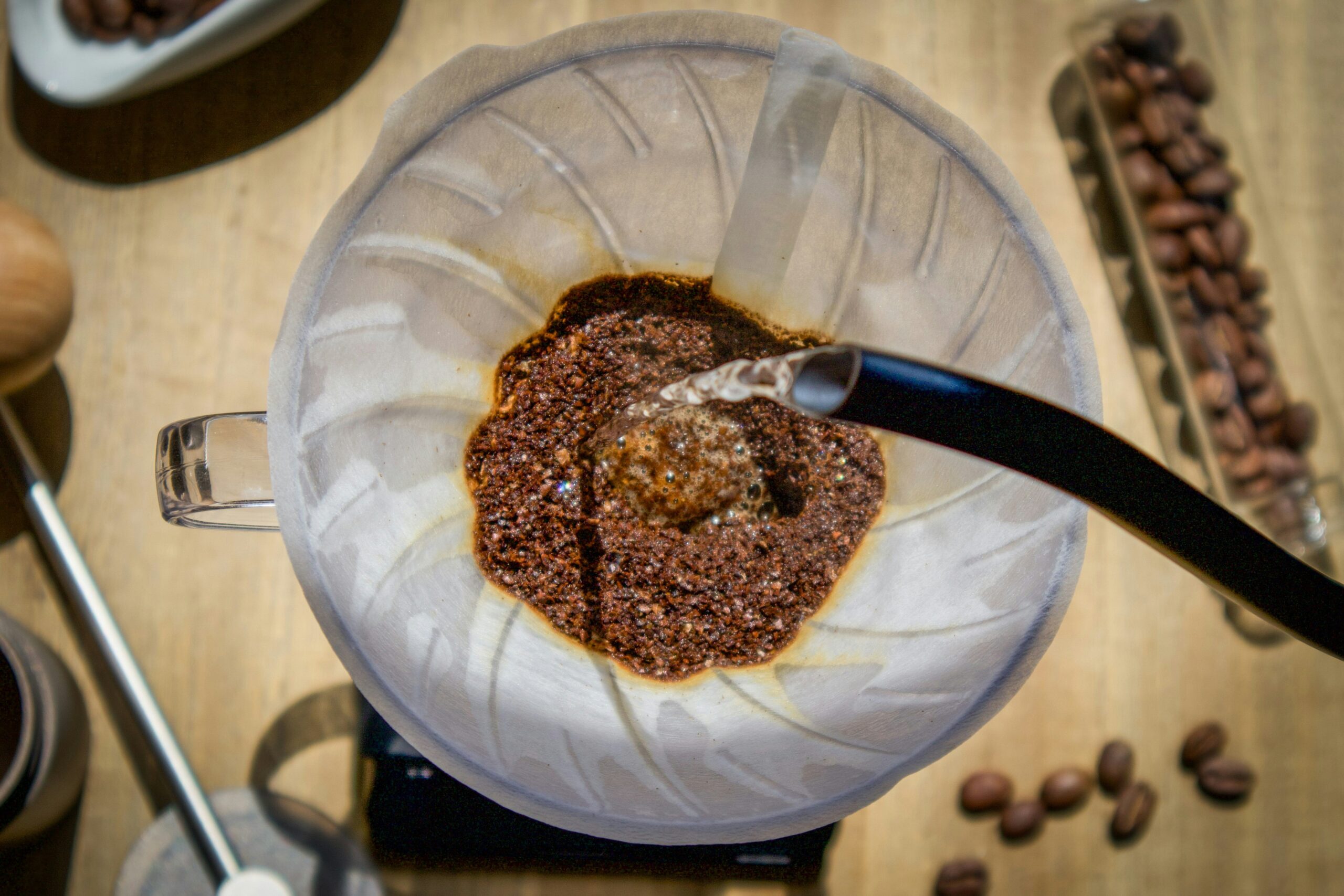Close-up of premium roasted coffee beans