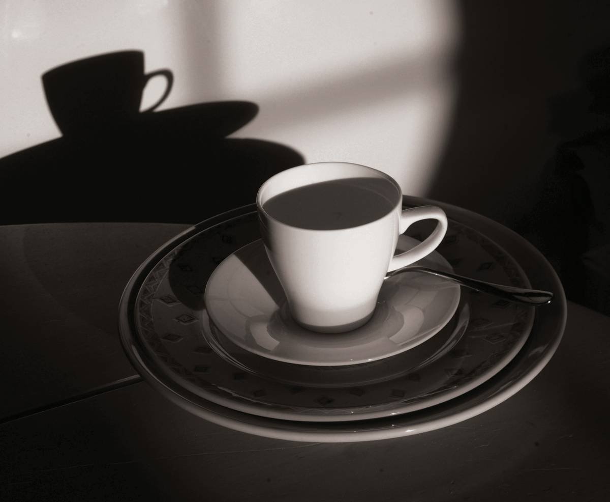 In it’s own shadow